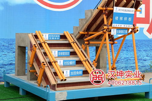 專業鑄就信賴 漢坤實業工地樓梯樣板展示引領行業標準，服務超千家企業